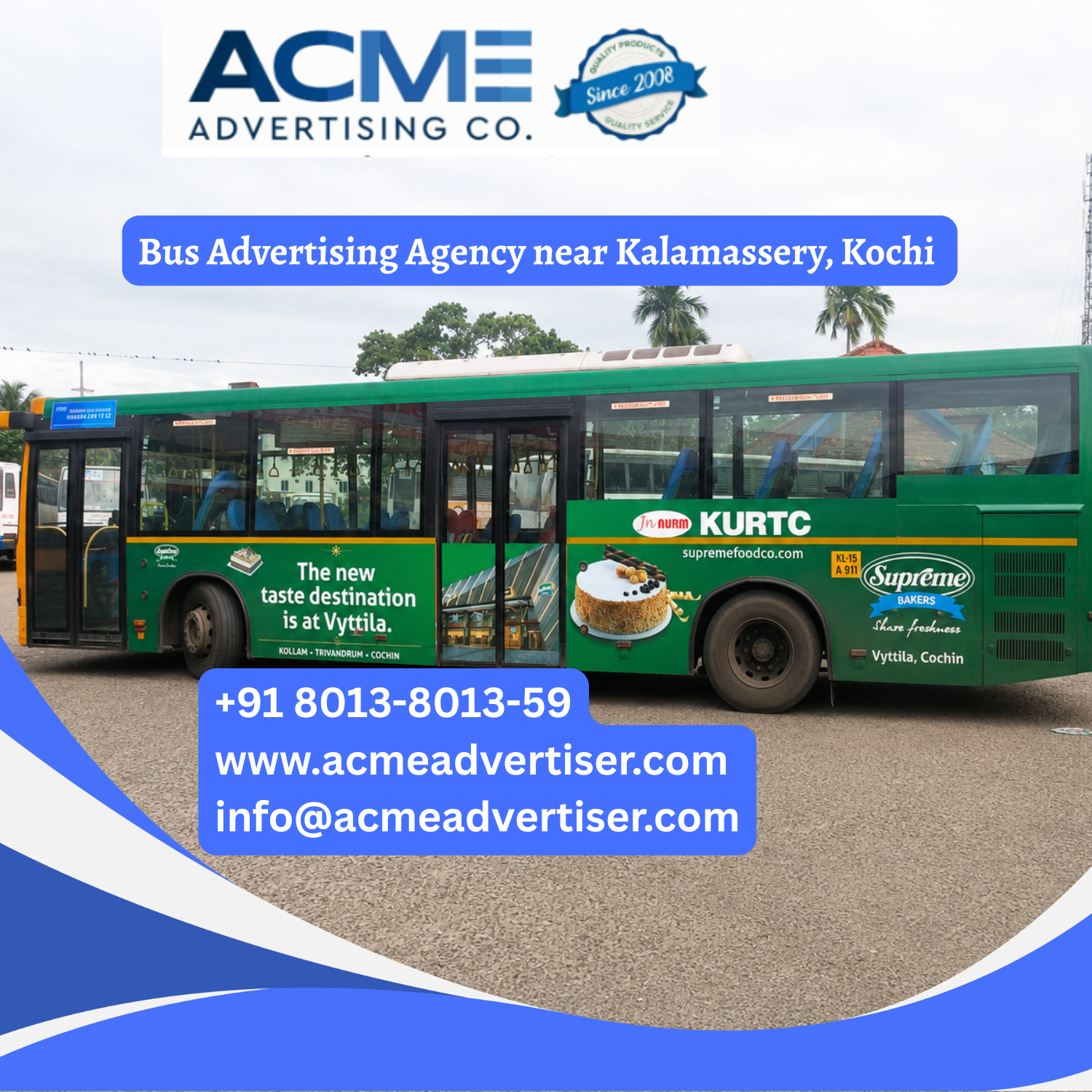 Bus Advertising Agency near Kalamassery, Kochi - 