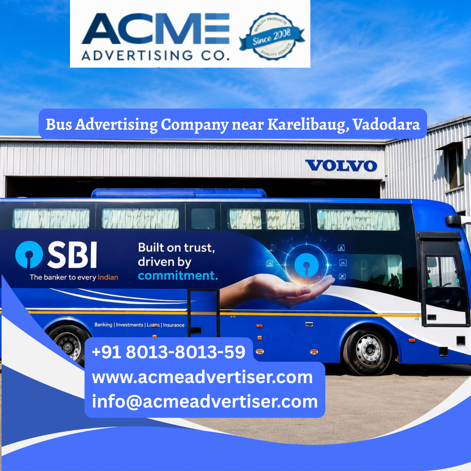 Bus Advertising Company near Karelibaug, Vadodara - 