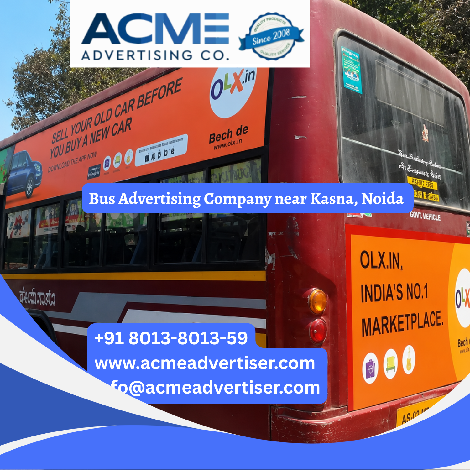 Bus Advertising Company near Kasna, Noida - 