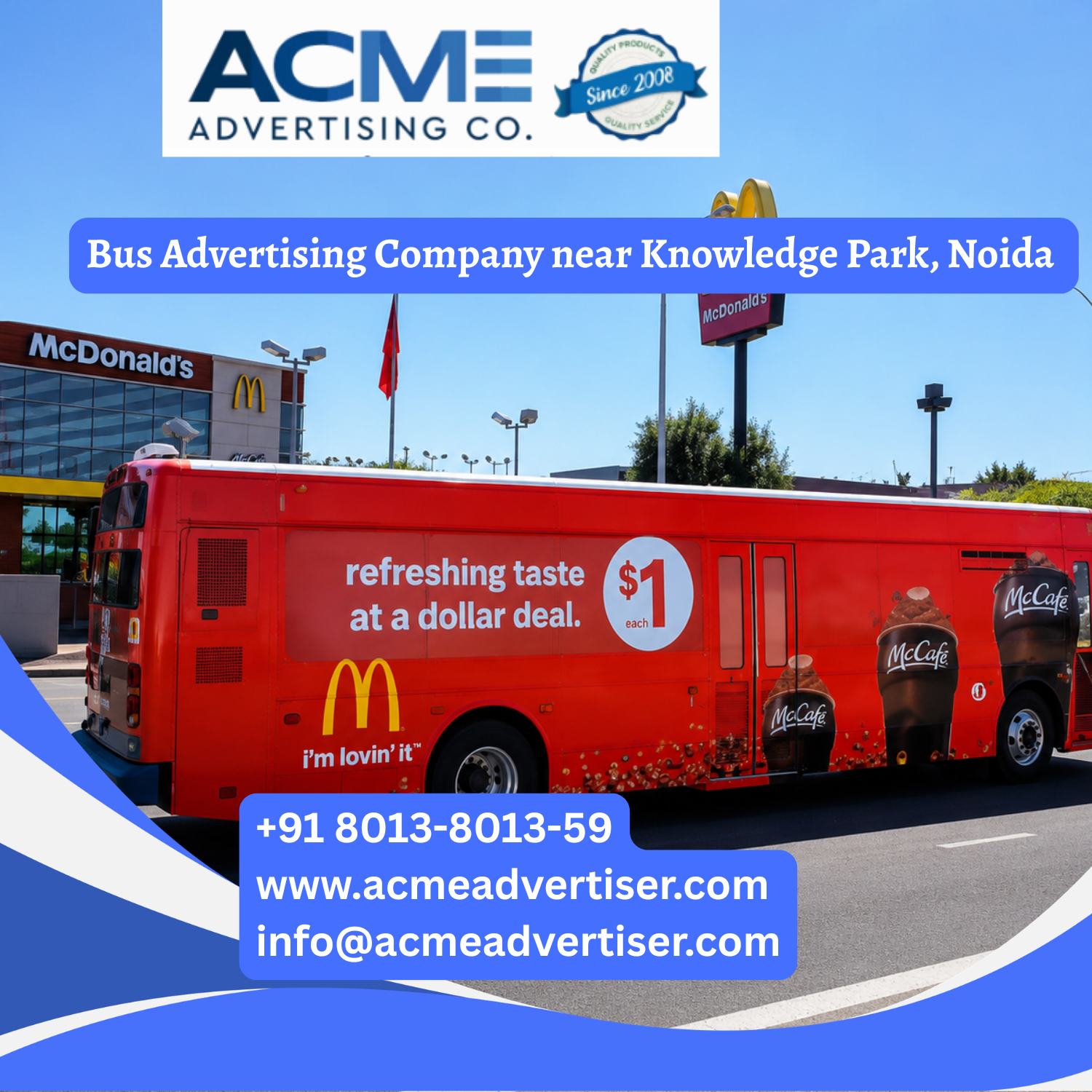 Bus Advertising Company near Knowledge Park, Noida - 