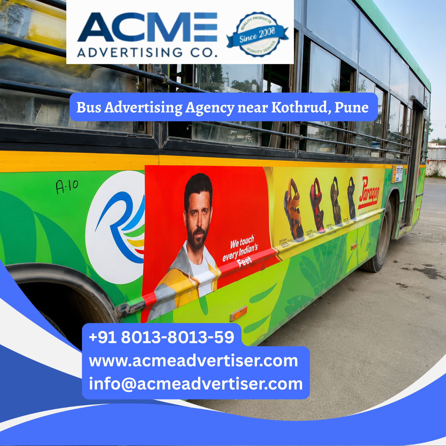 Bus Advertising Agency near Kothrud, Pune - 