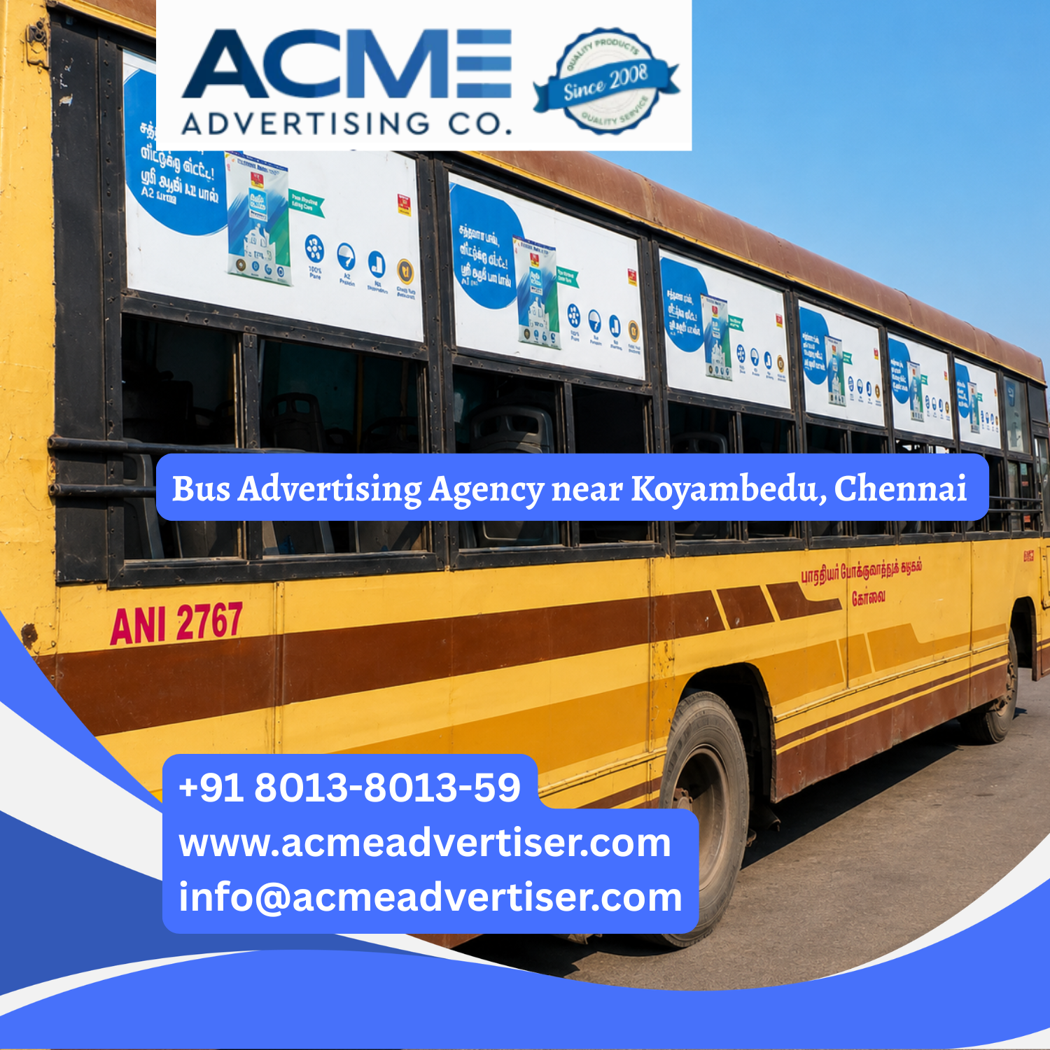 Bus Advertising Agency near Koyambedu, Chennai - 