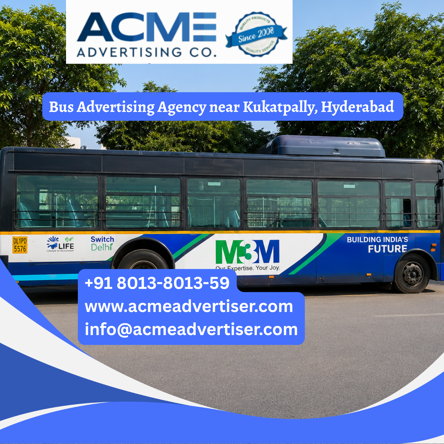 Bus Advertising Agency near Kukatpally, Hyderabad - 