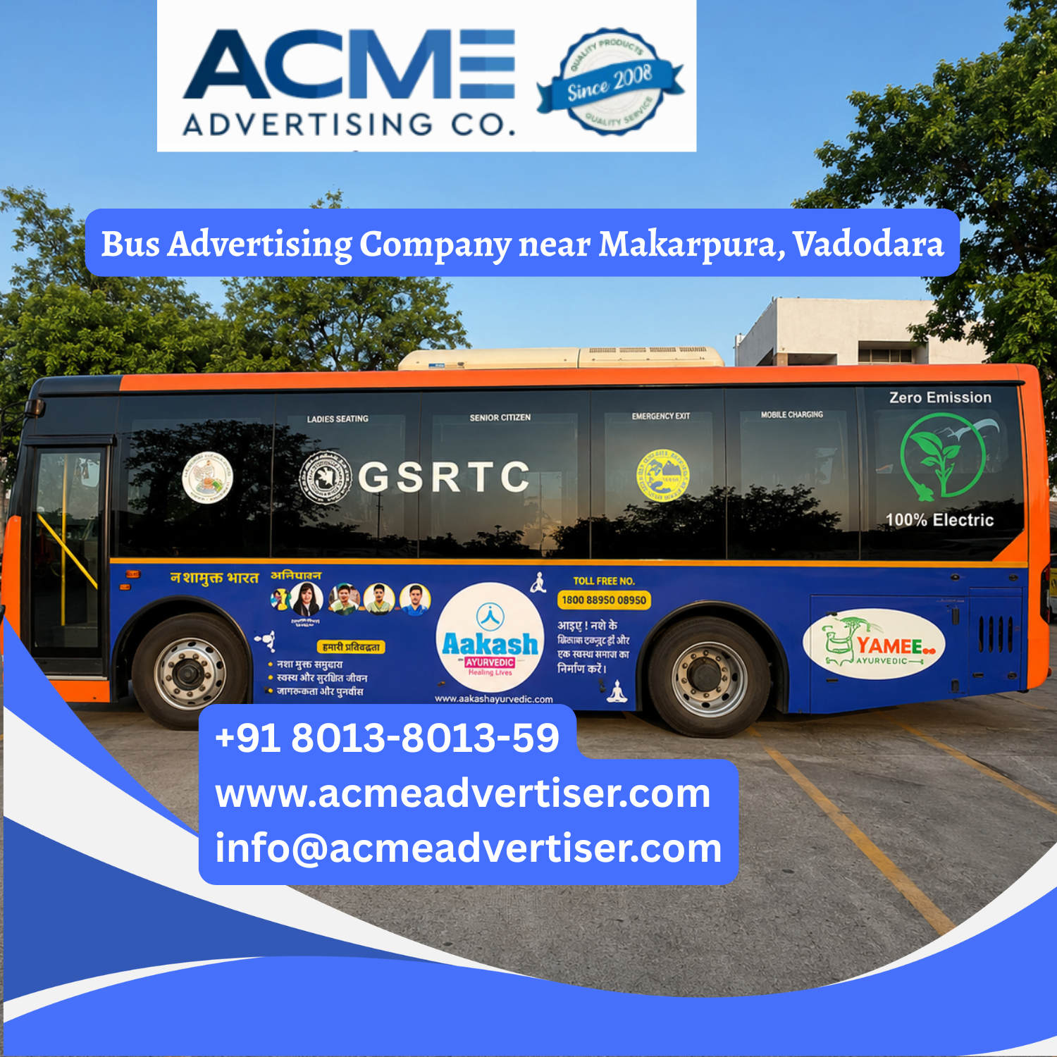Bus Advertising Company near Makarpura, Vadodara - 