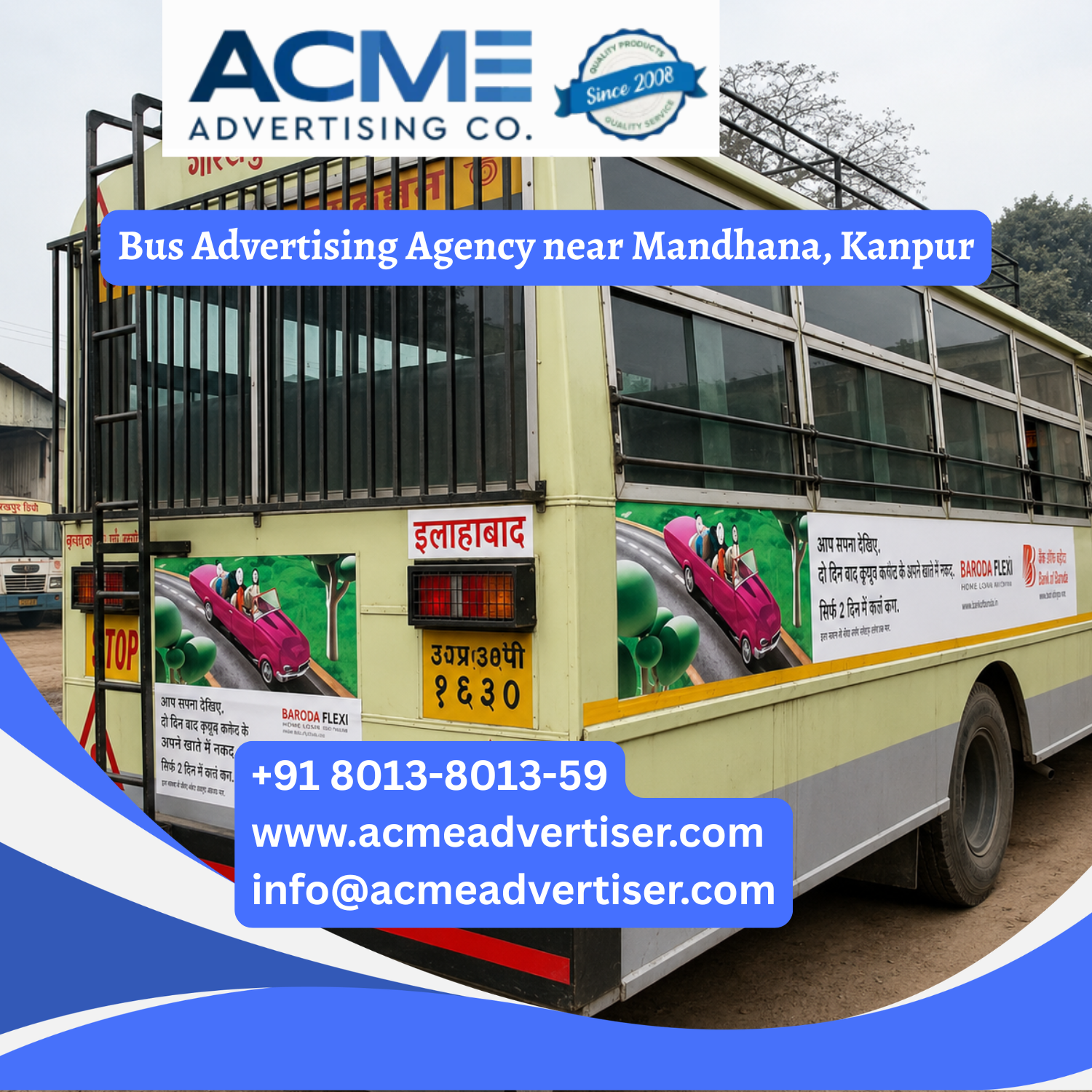 Bus Advertising Agency near Mandhana, Kanpur - 