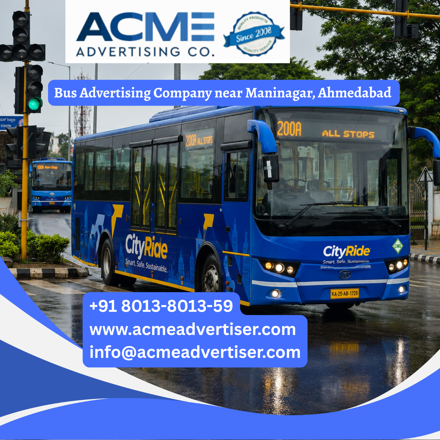 Bus Advertising Company near Maninagar, Ahmedabad - 