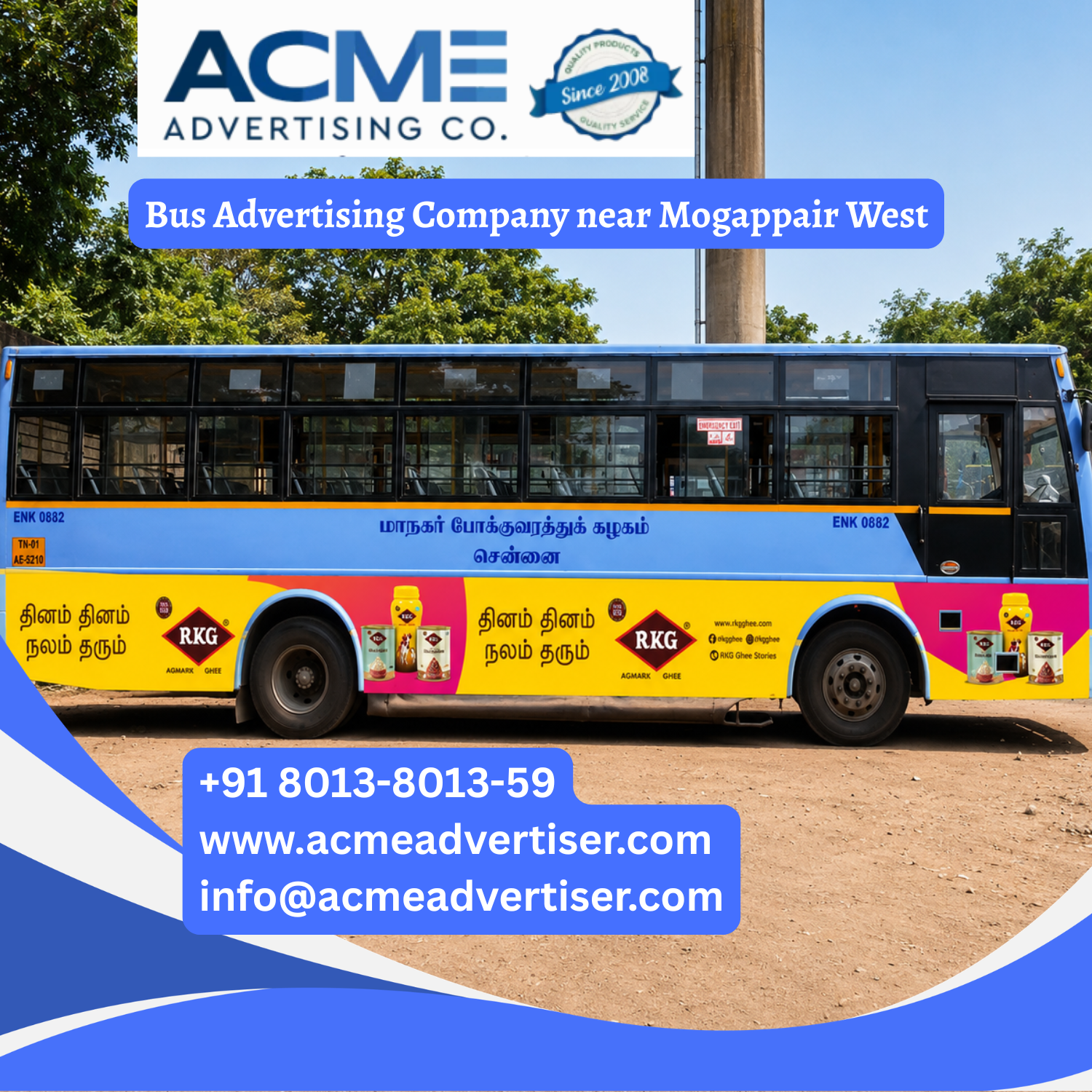 Bus Advertising Company near Mogappair West - 