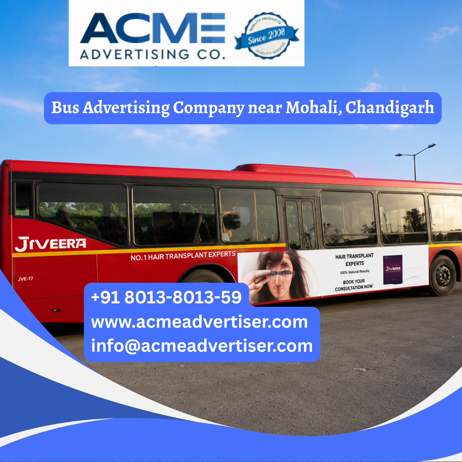Bus Advertising Company near Mohali, Chandigarh - 