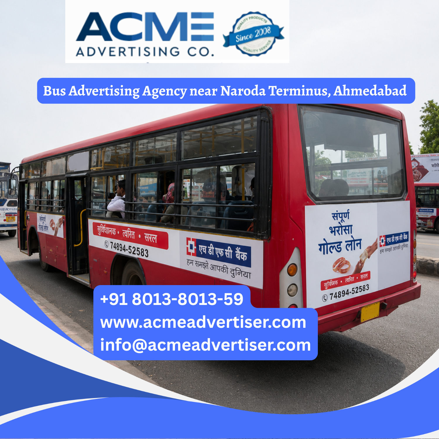 Bus Advertising Agency near Naroda Terminus, Ahmedabad - 