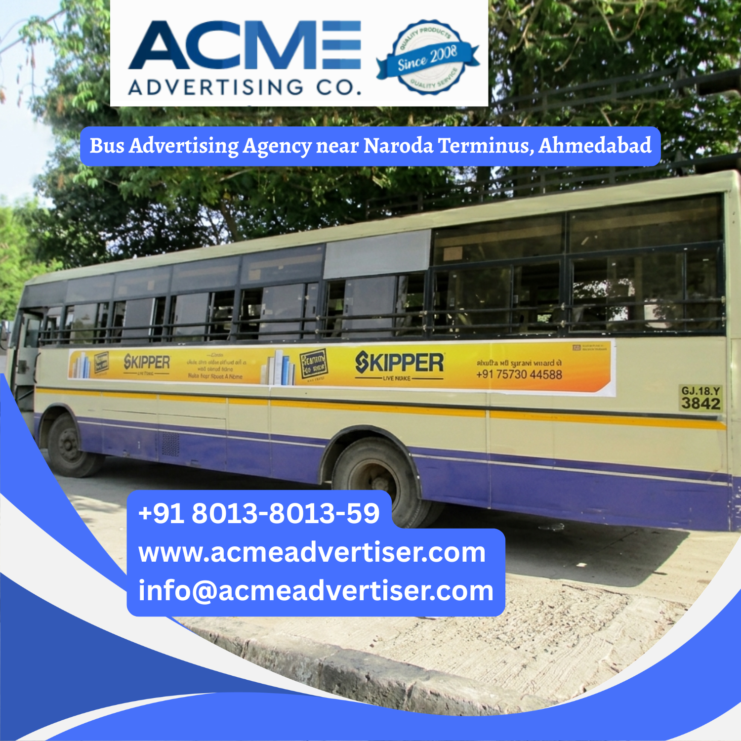 Bus Advertising Agency near Naroda Terminus, Ahmedabad - 