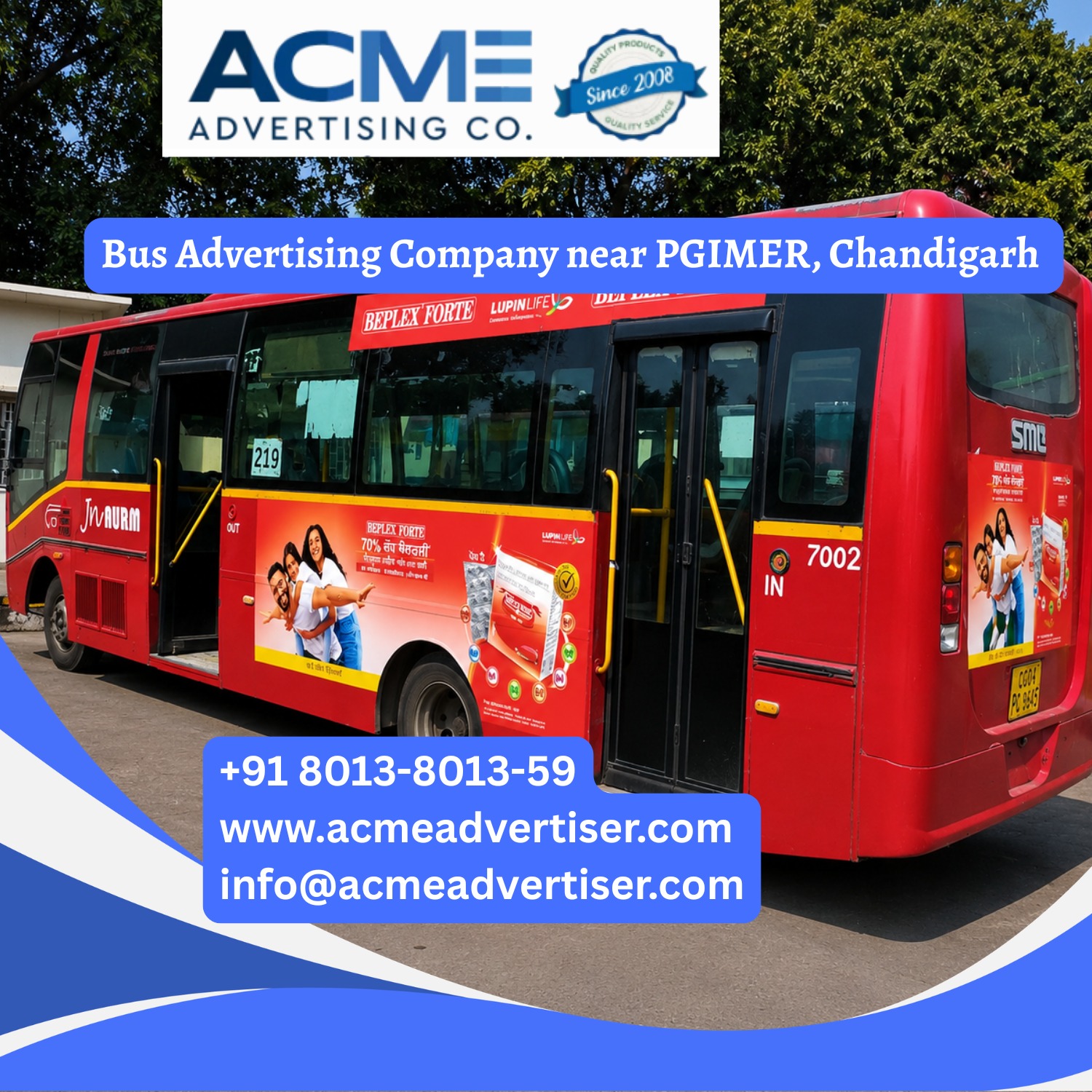 Bus Advertising Company near PGIMER, Chandigarh - 