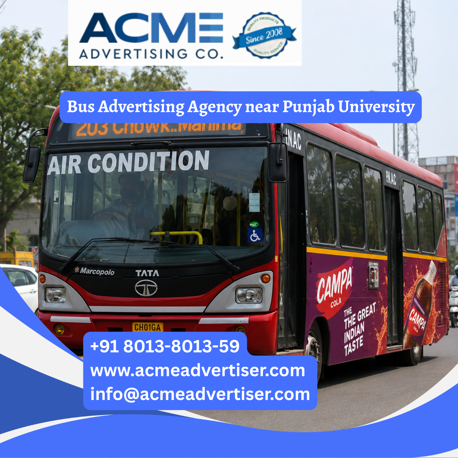 Bus Advertising Agency near Punjab University - 