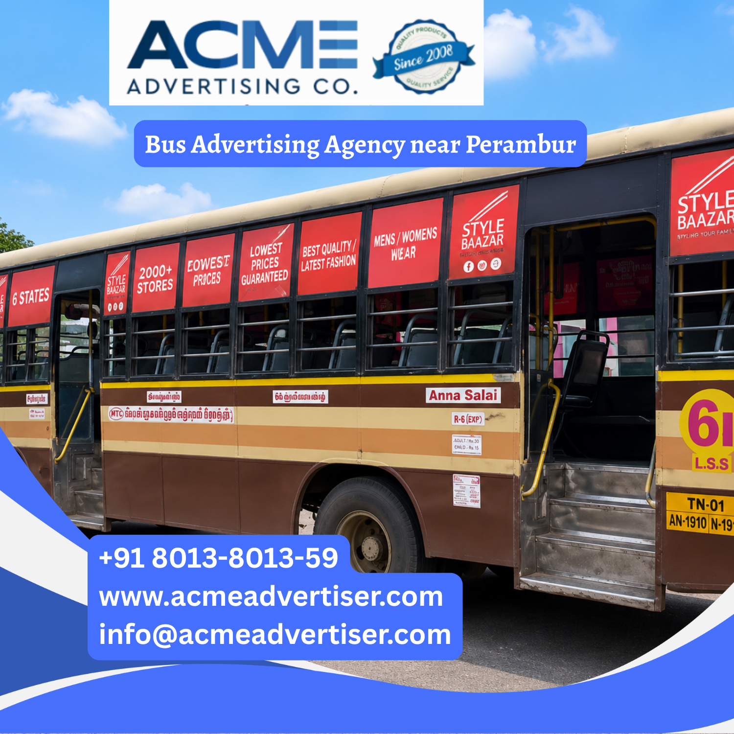 Bus Advertising Agency near Perambur - 