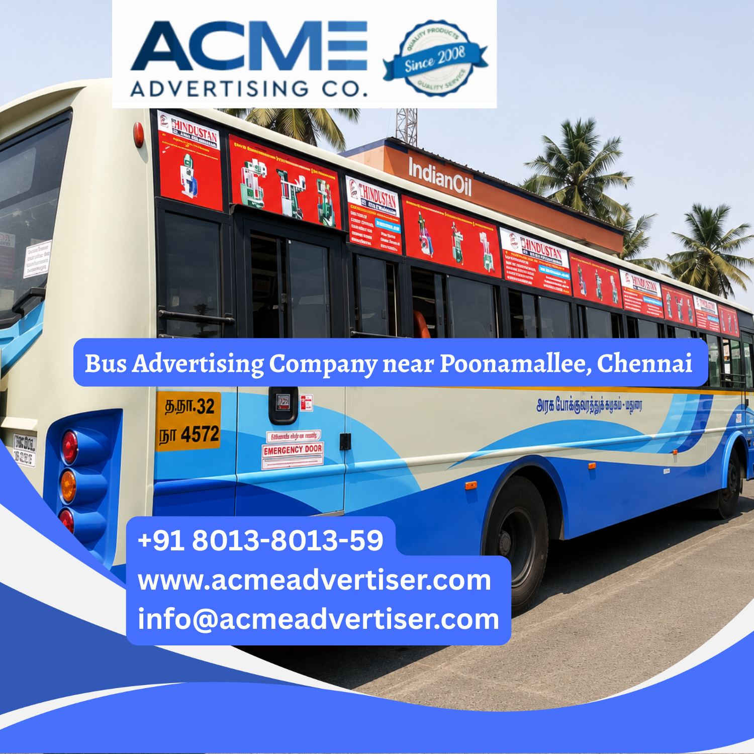 Bus Advertising Company near Poonamallee, Chennai - 