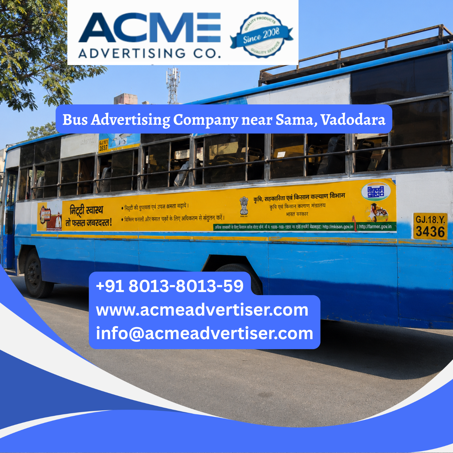 Bus Advertising Company near Sama, Vadodara - 