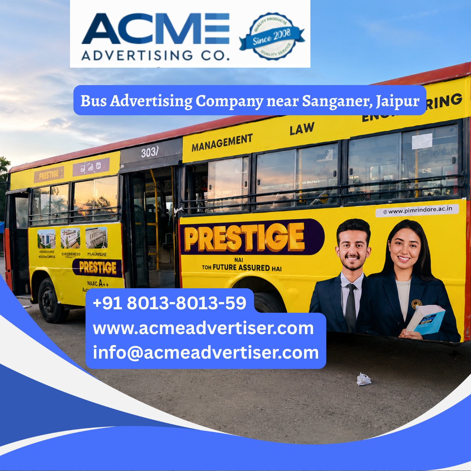 Bus Advertising Company near Sanganer, Jaipur - 