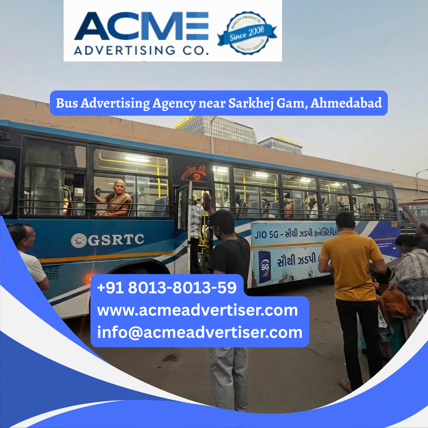 Bus Advertising Agency near Sarkhej Gam, Ahmedabad - 