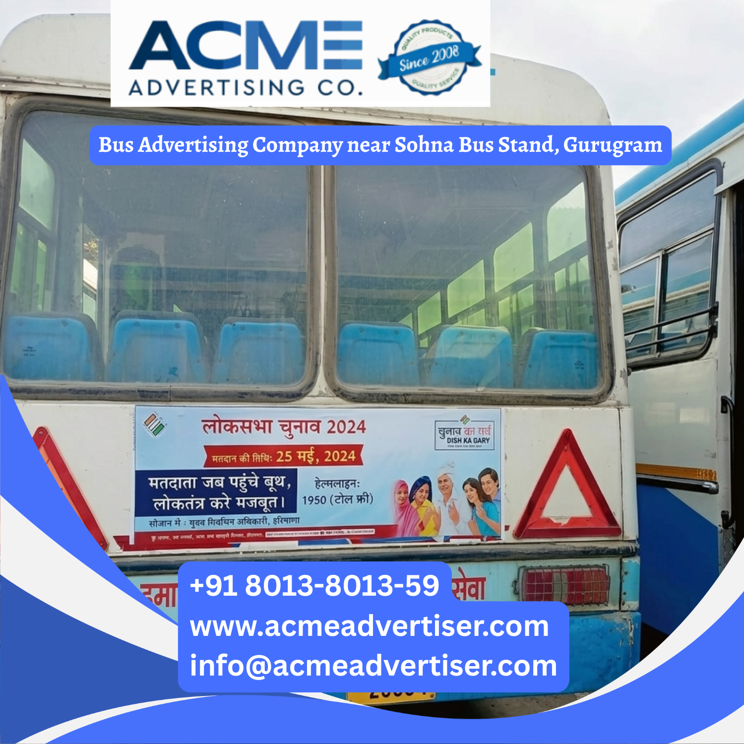 Bus Advertising Company near Sohna Bus Stand, Gurugram - 