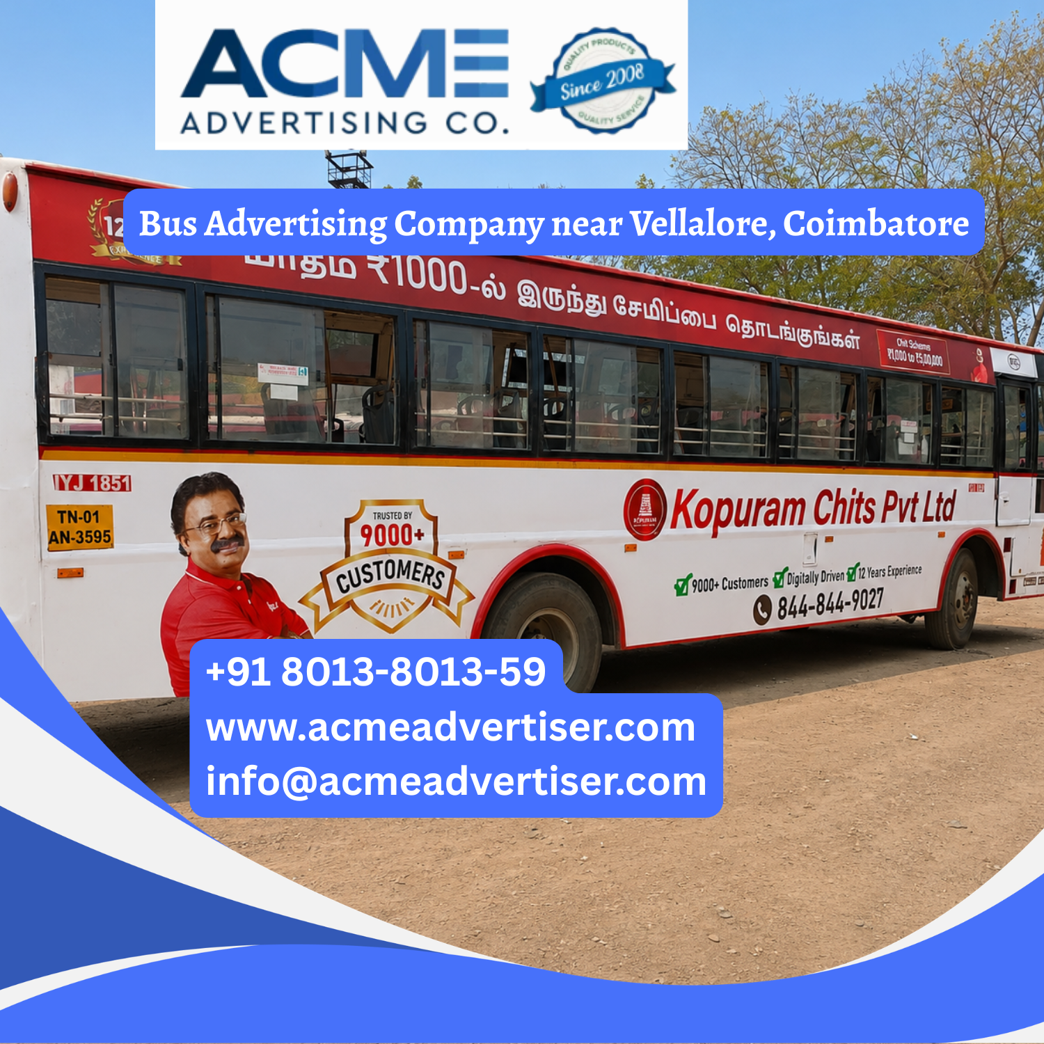 Bus Advertising Company near Vellalore, Coimbatore - 