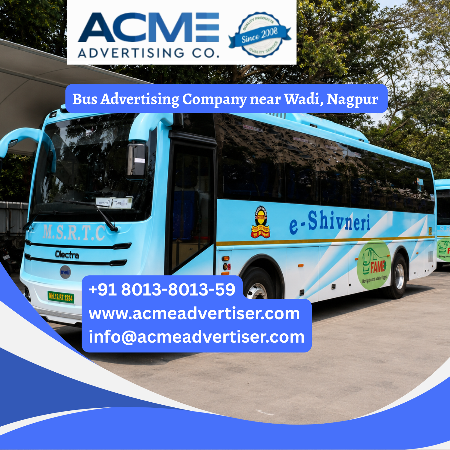 Bus Advertising Company near Wadi, Nagpur - 