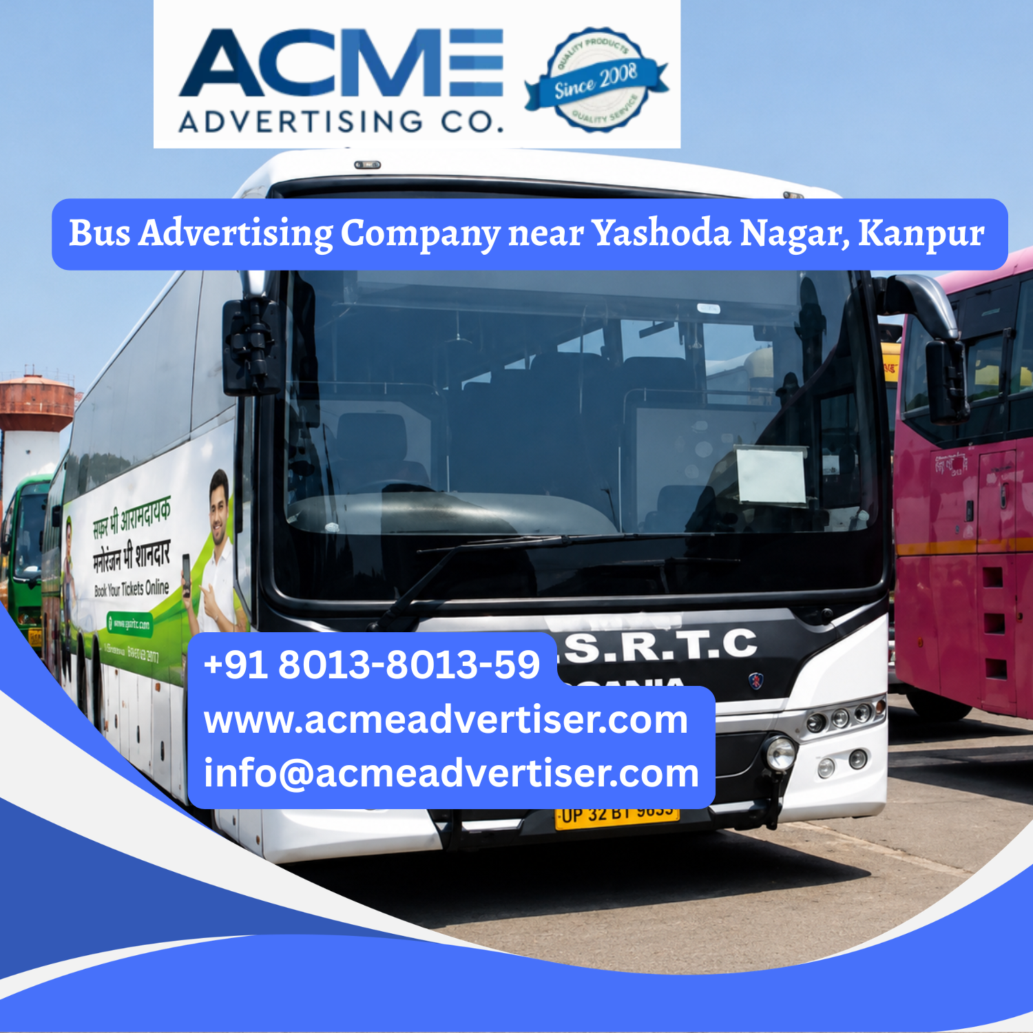 Bus Advertising Company near Yashoda Nagar, Kanpur - 