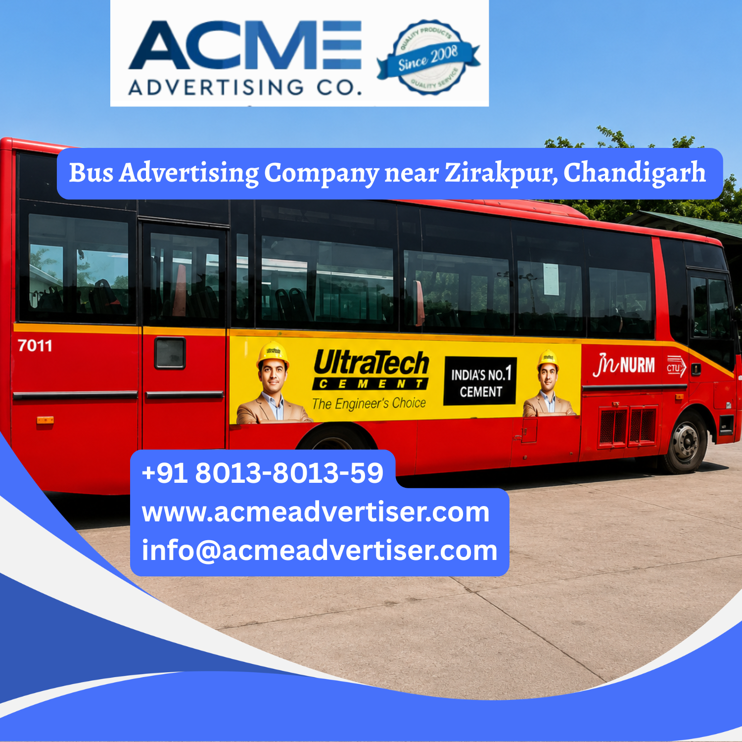 Bus Advertising Company near Zirakpur, Chandigarh - 