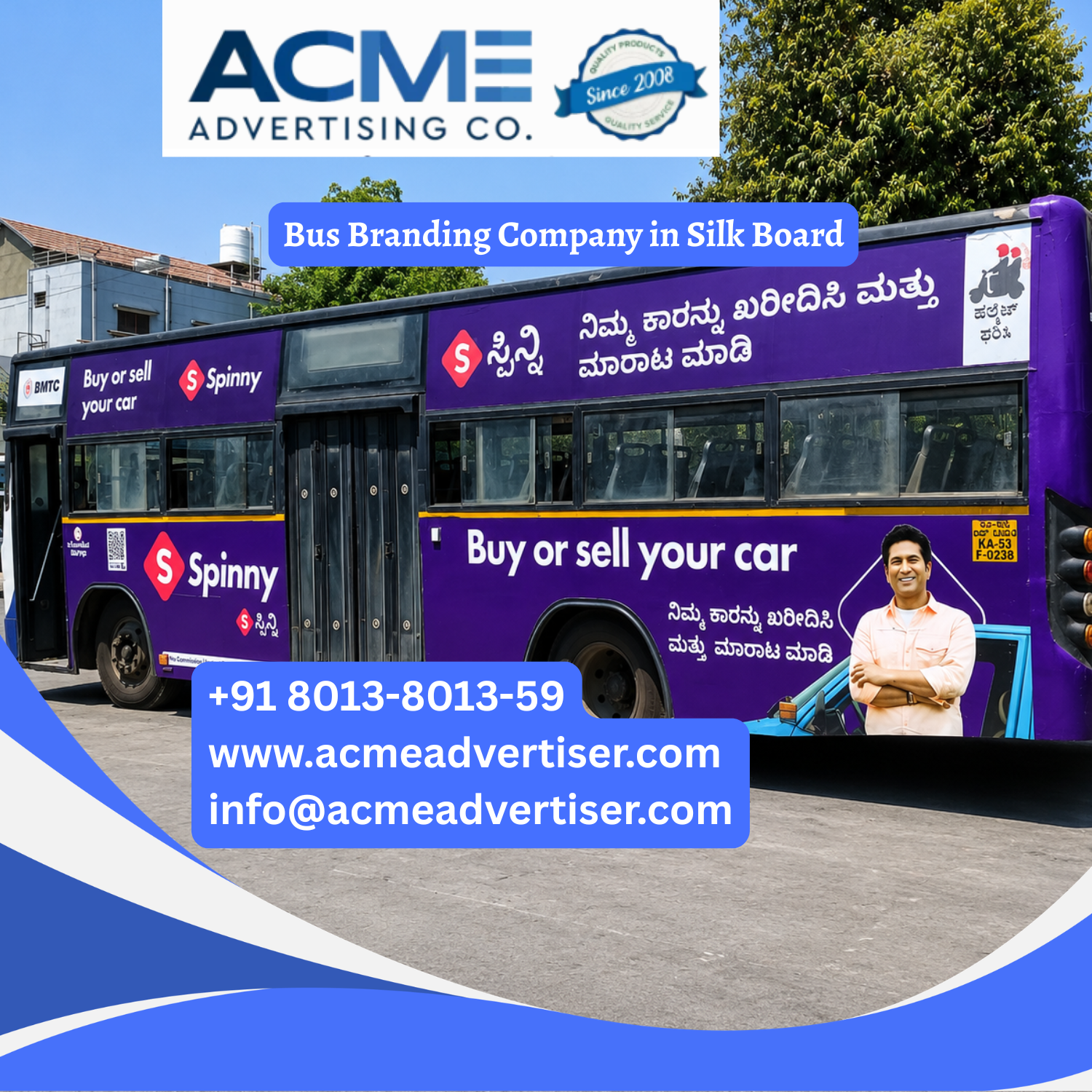 Bus Branding Company in Silk Board - 