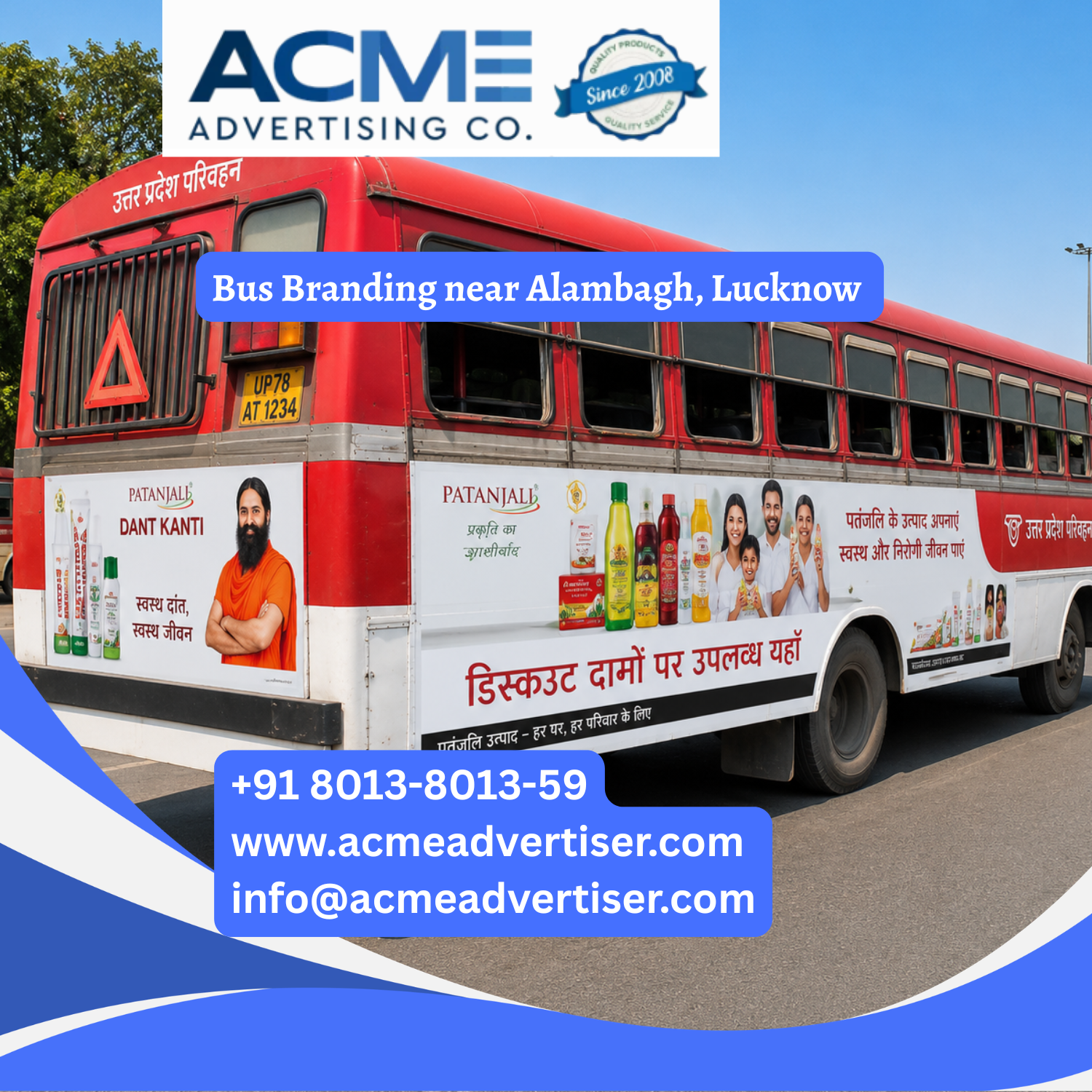 Bus Branding near Alambagh, Lucknow - 