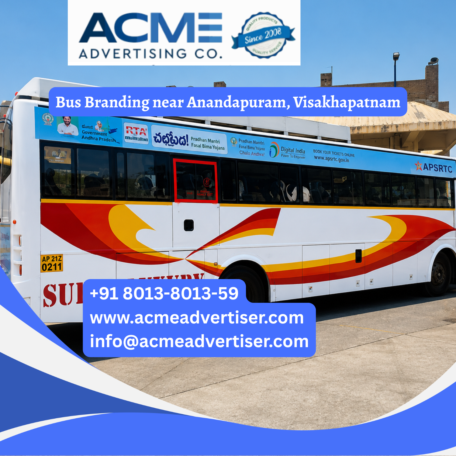 Bus Branding near Anandapuram, Visakhapatnam - 