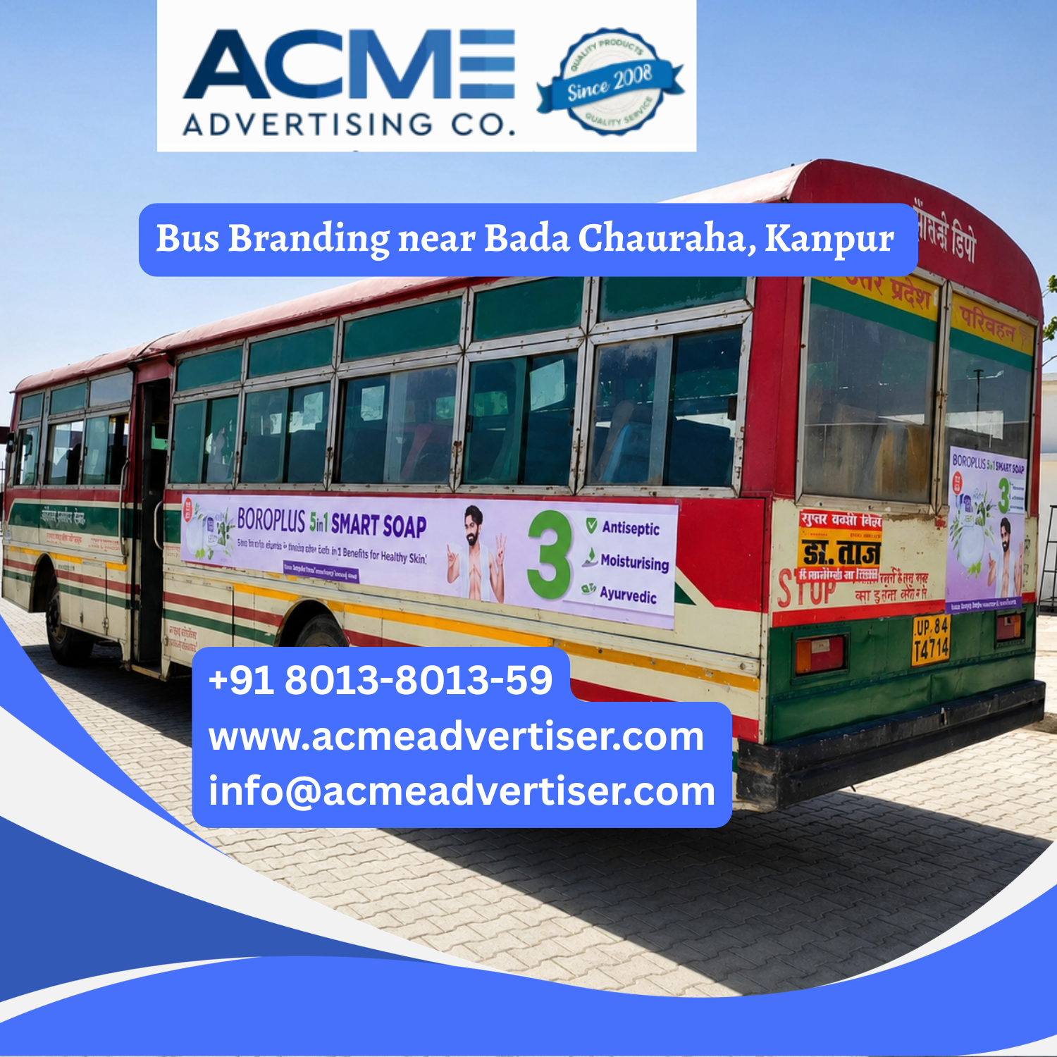 Bus Branding near Bada Chauraha, Kanpur - 