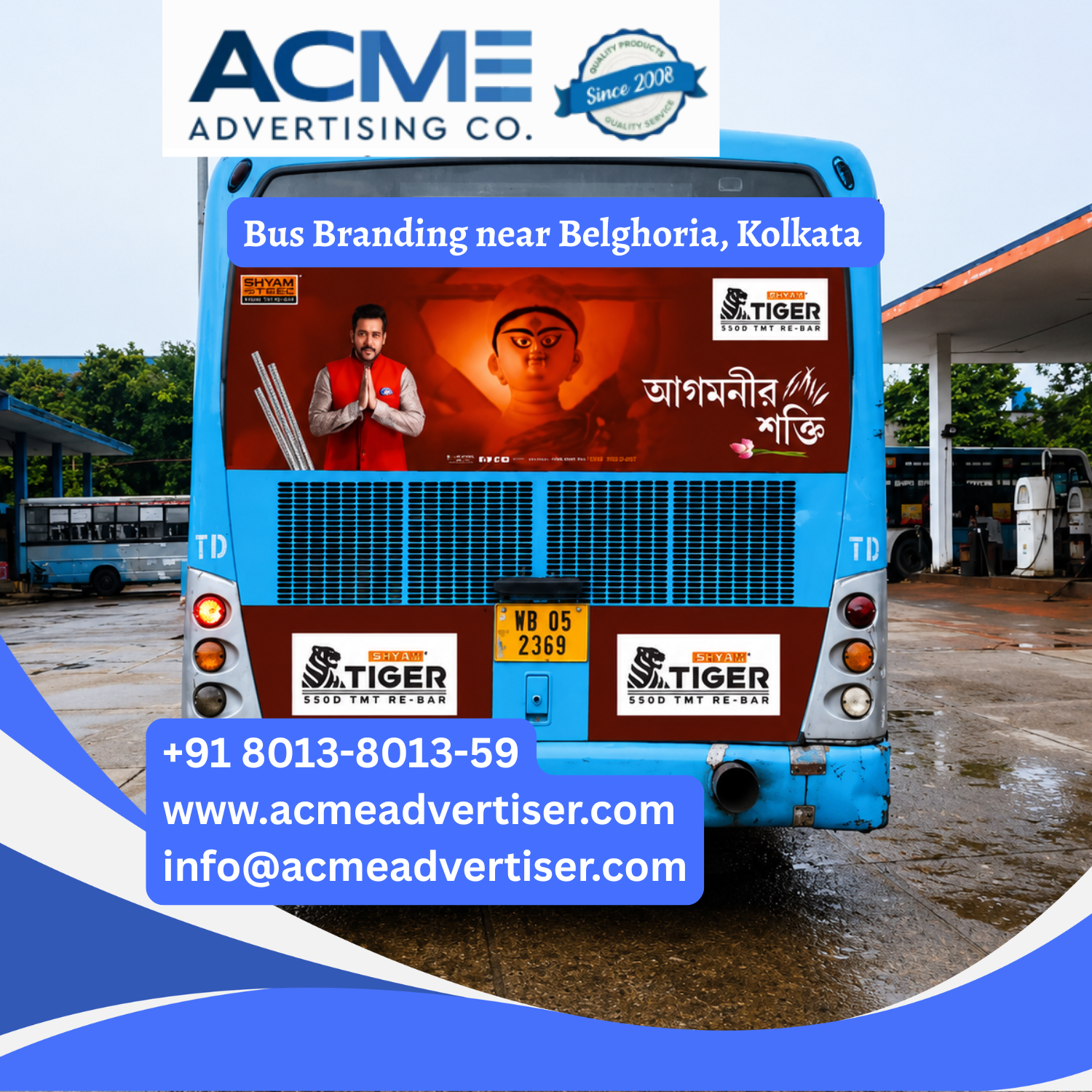 Bus Branding near Belghoria, Kolkata - 
