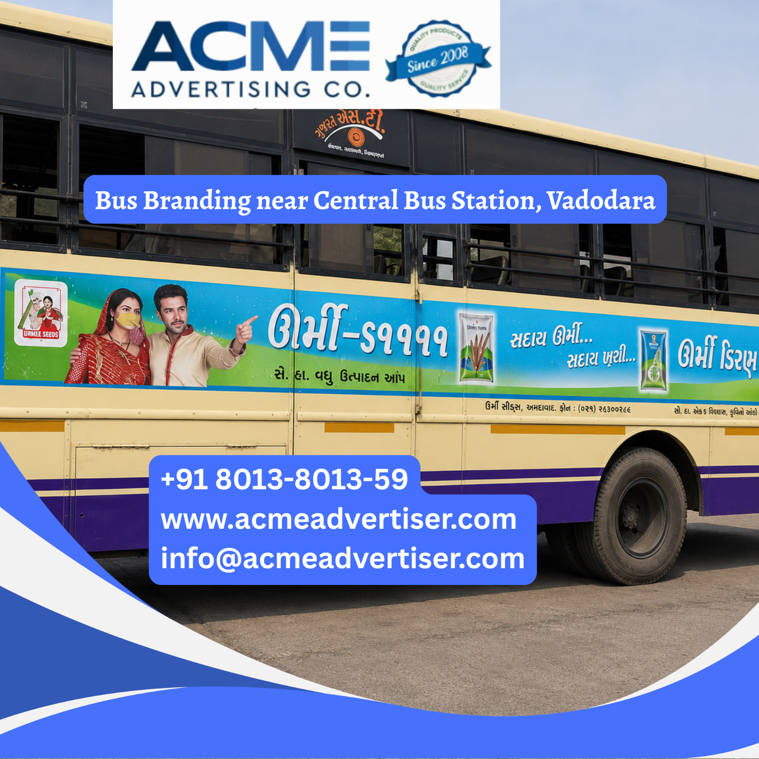 Bus Branding near Central Bus Station, Vadodara - 
