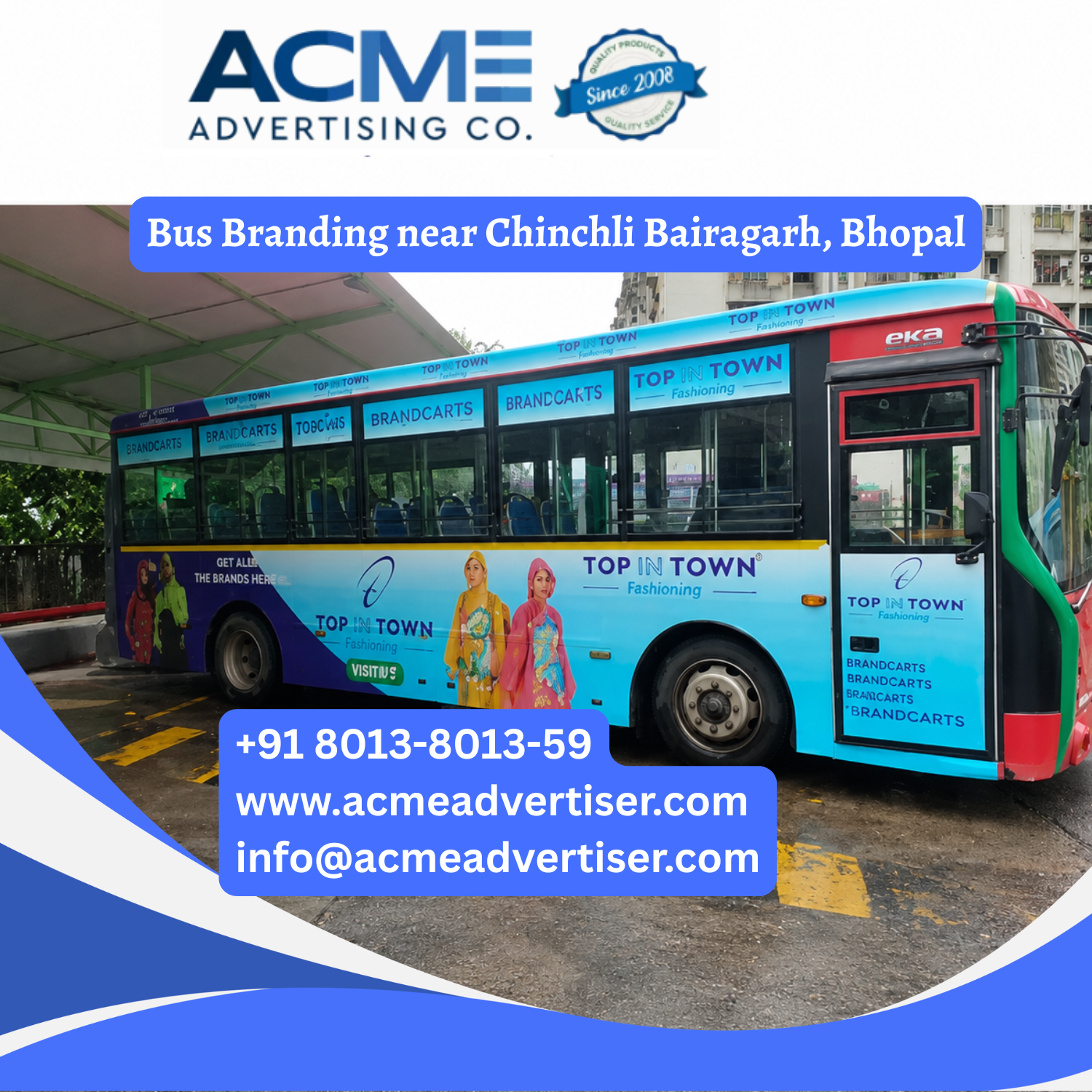 Bus Branding near Chinchli Bairagarh, Bhopal - 