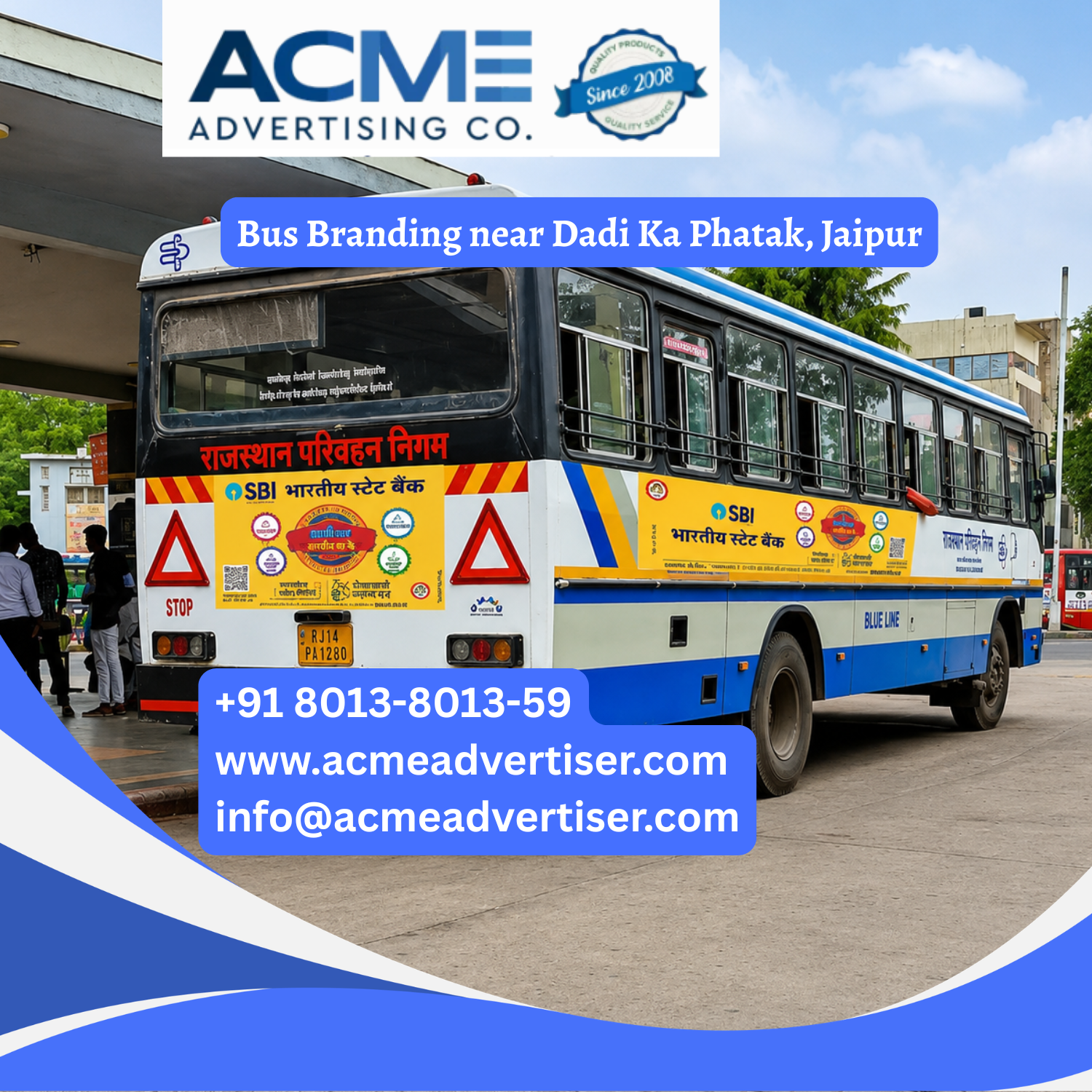 Bus Branding near Dadi Ka Phatak, Jaipur - 