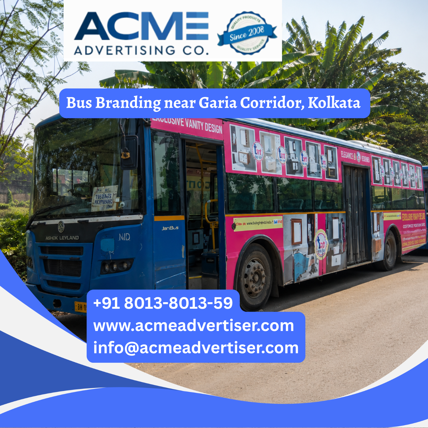 Bus Branding near Garia Corridor, Kolkata - 