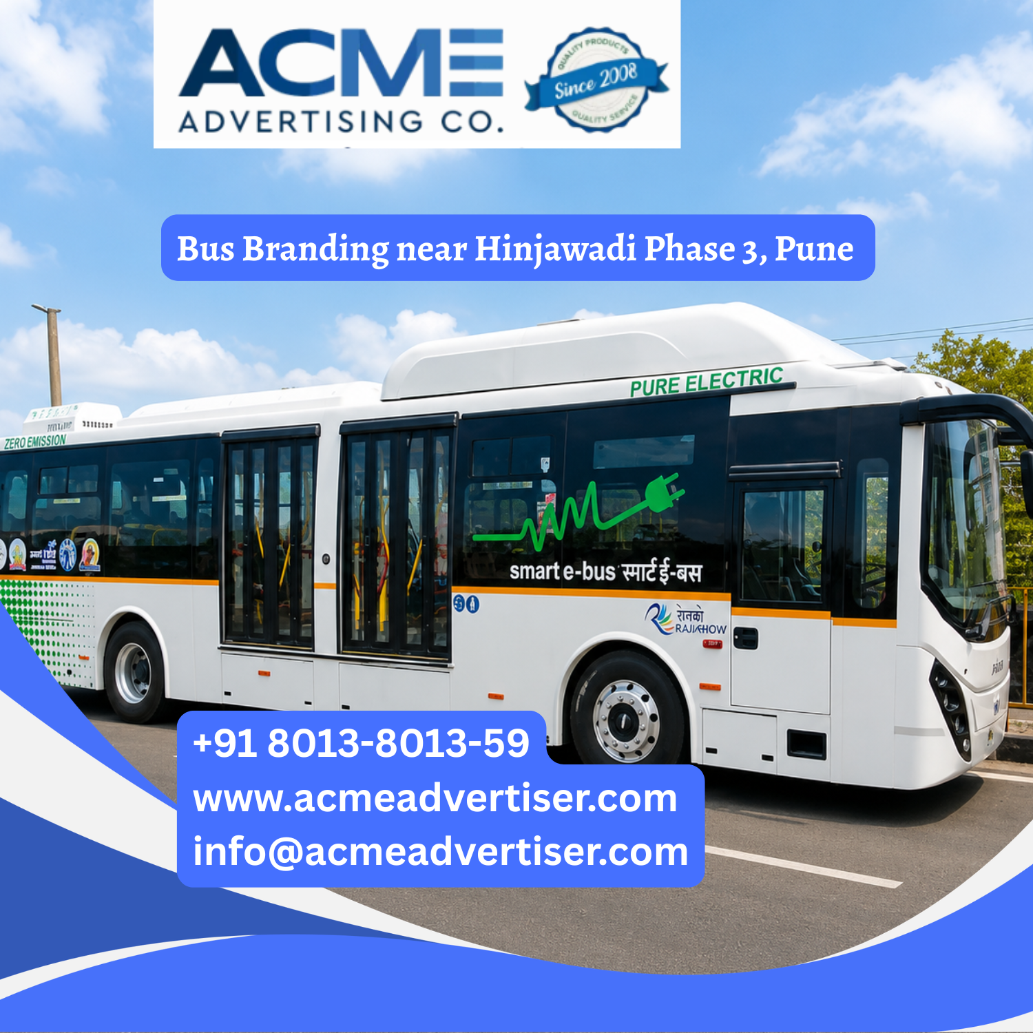 Bus Branding near Hinjawadi Phase 3, Pune - 