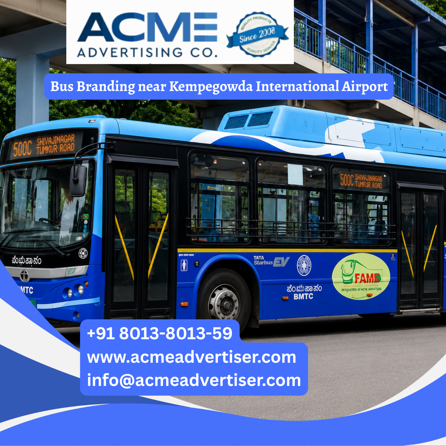 Bus Branding near Kempegowda International Airport - 