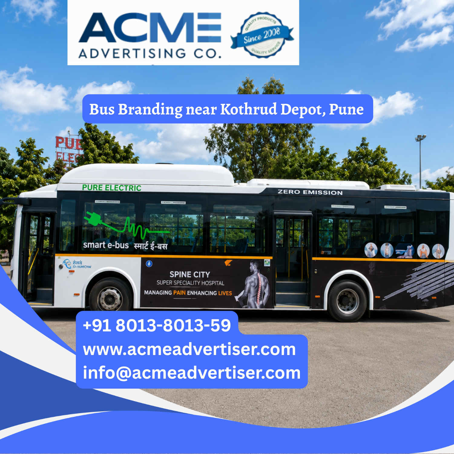 Bus Branding near Kothrud Depot, Pune - 