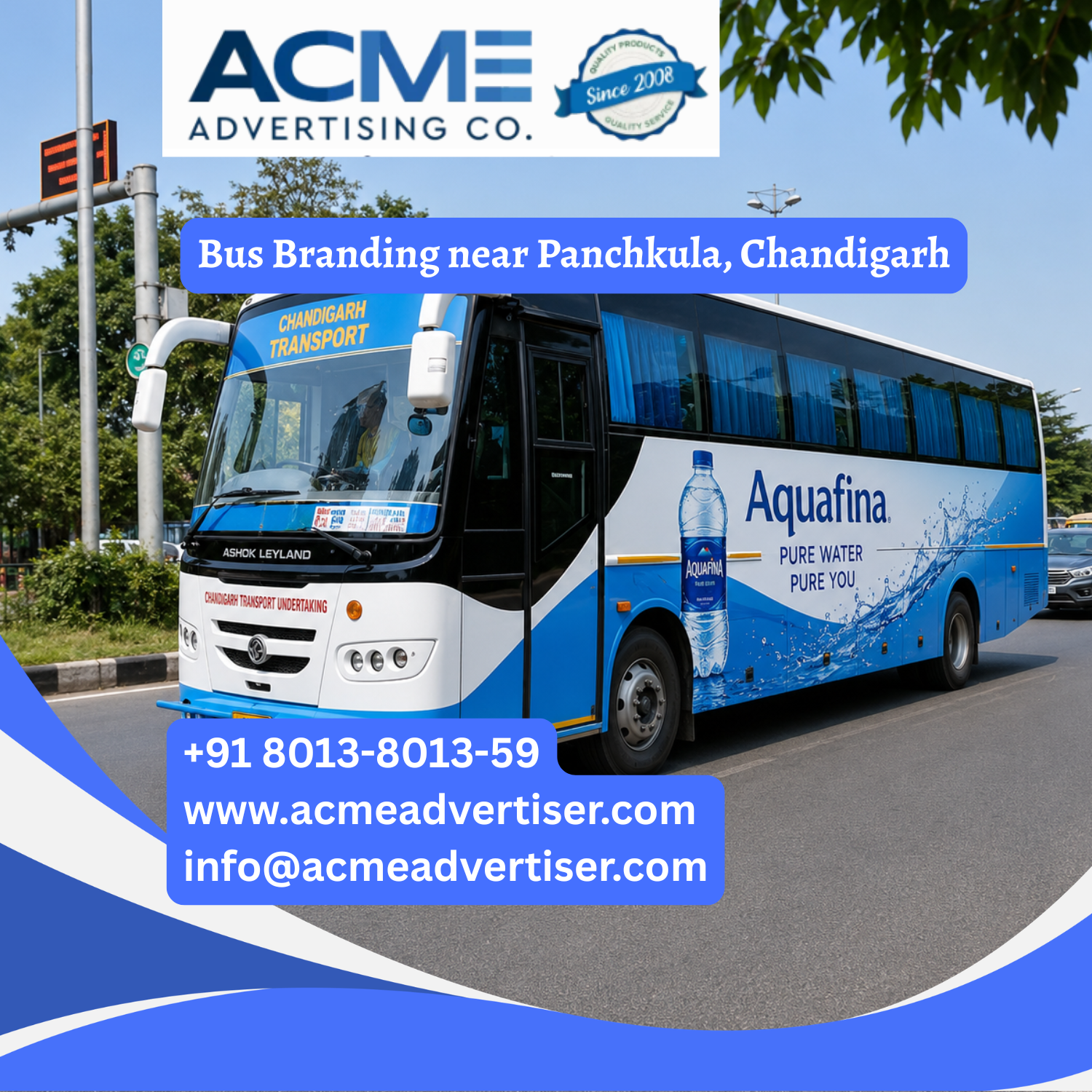 Bus Branding near Panchkula, Chandigarh - 