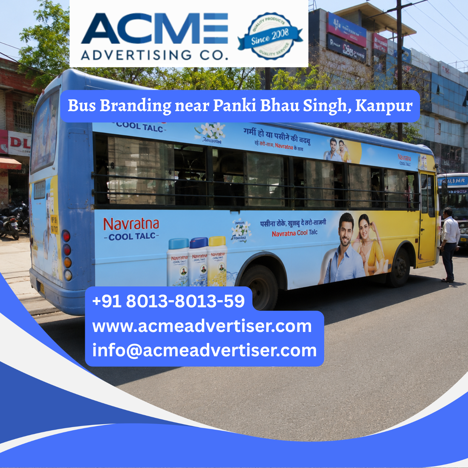Bus Branding near Panki Bhau Singh, Kanpur - 