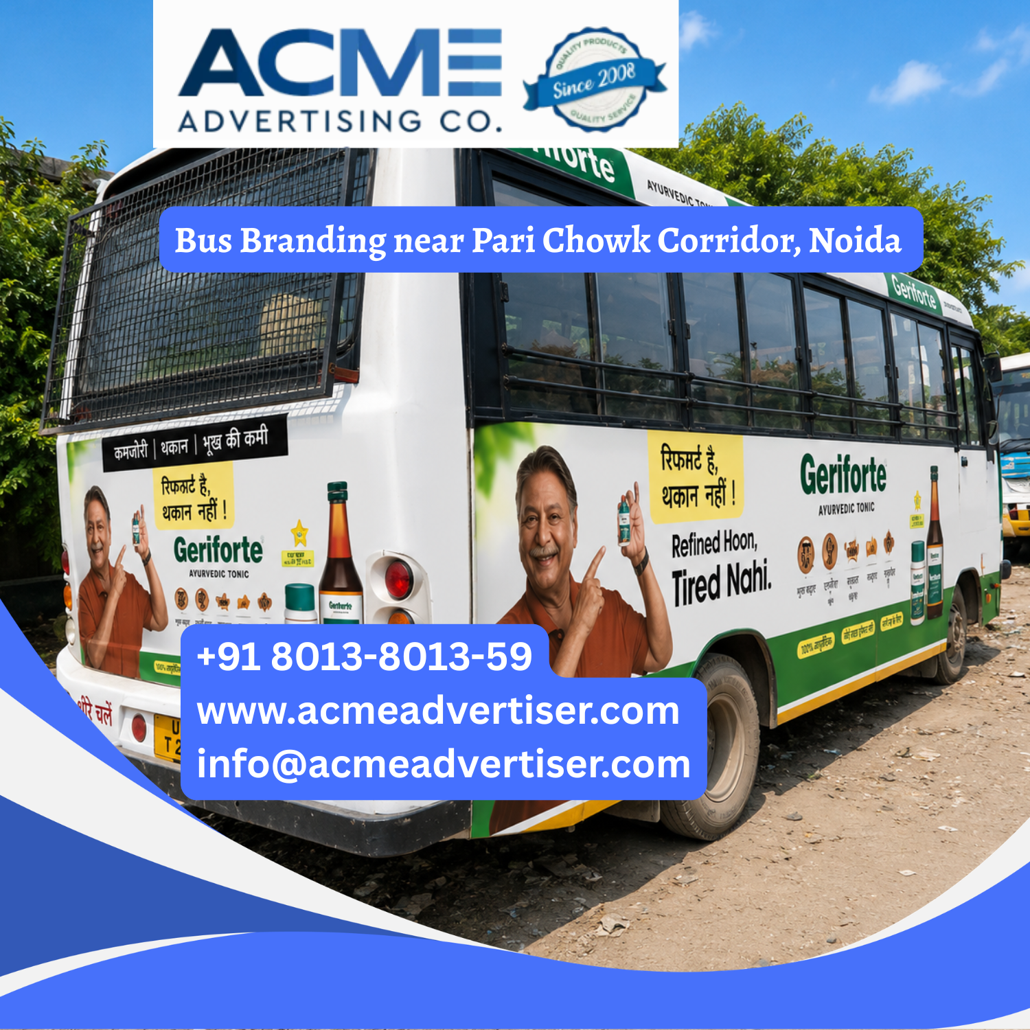 Bus Branding near Pari Chowk Corridor, Noida - 