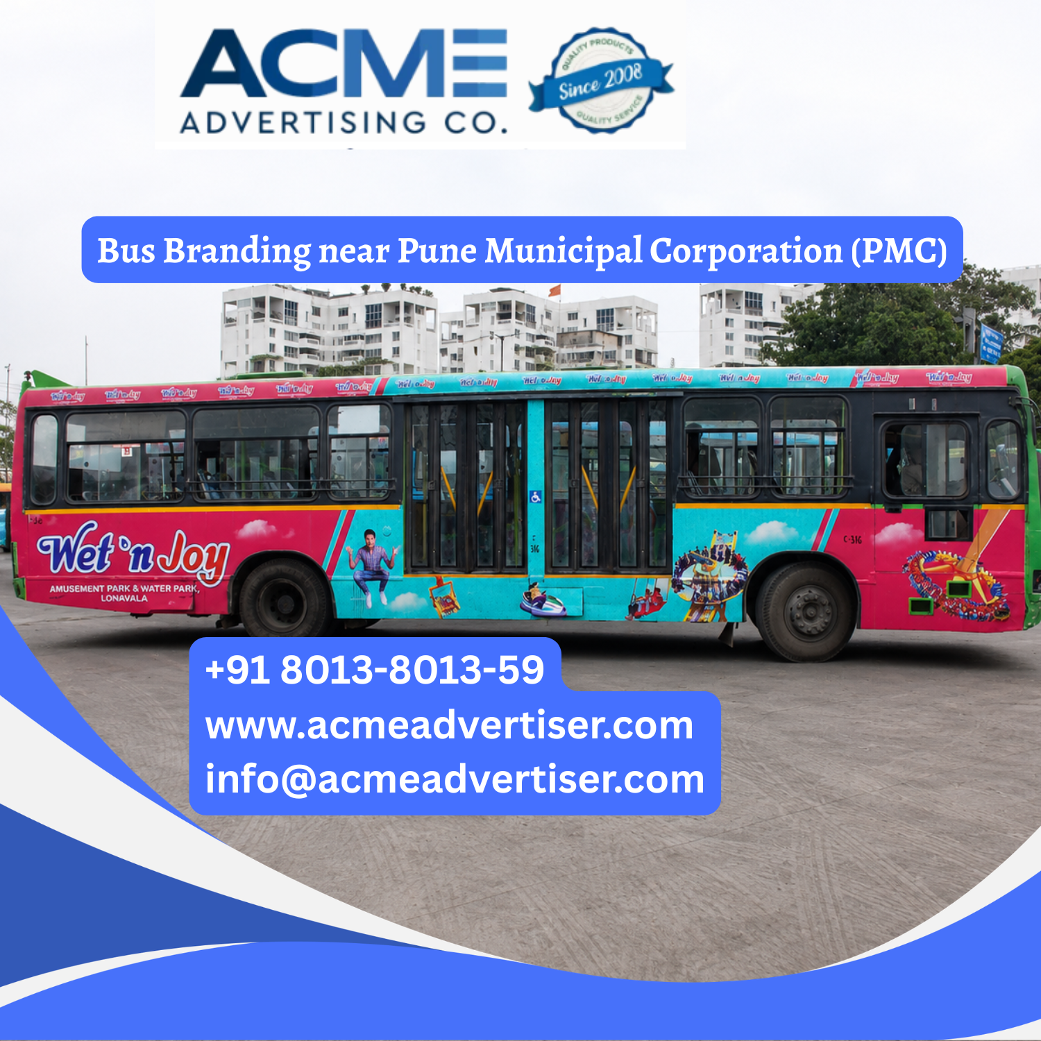 Bus Branding near Pune Municipal Corporation (PMC) - 