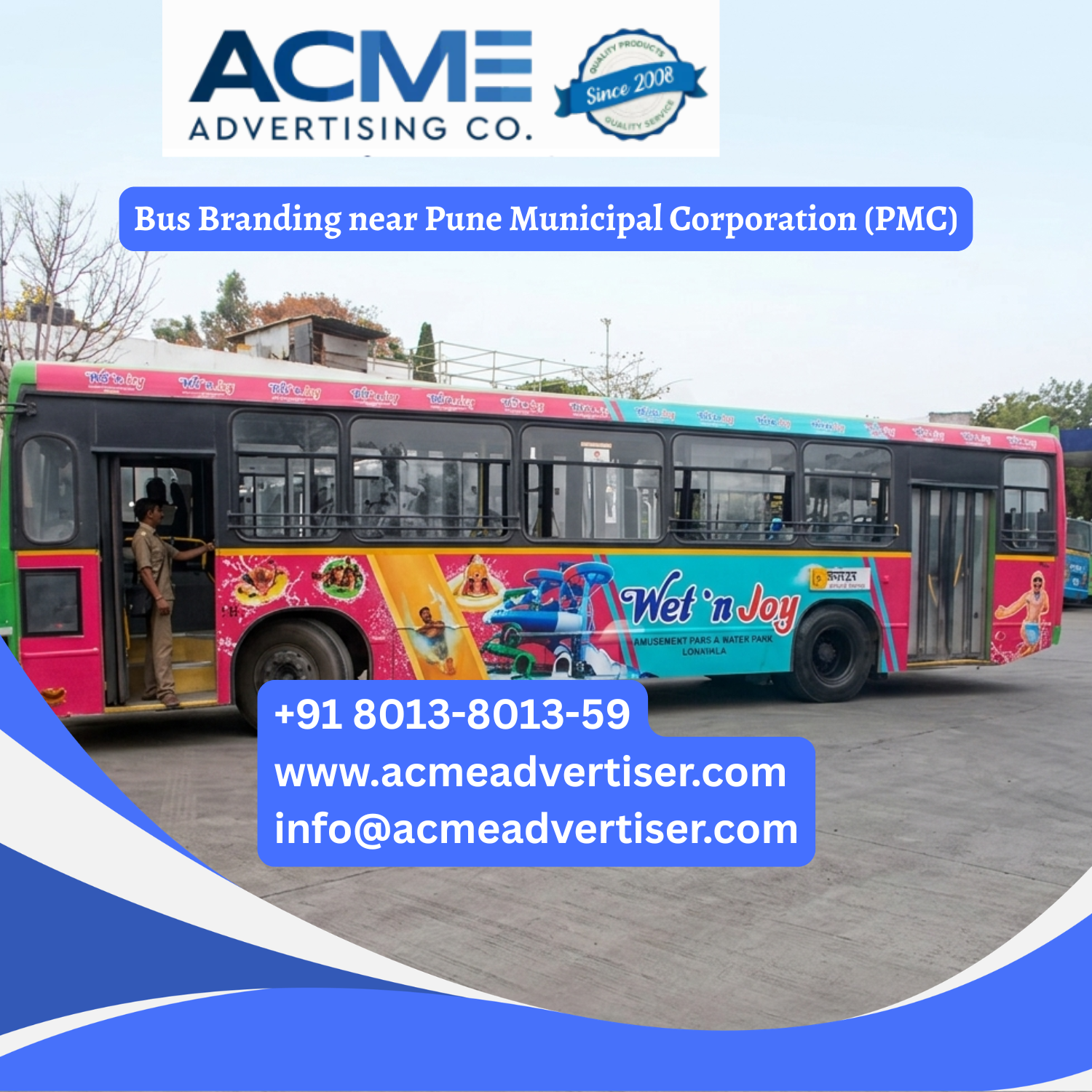 Bus Branding near Pune Municipal Corporation (PMC) - 