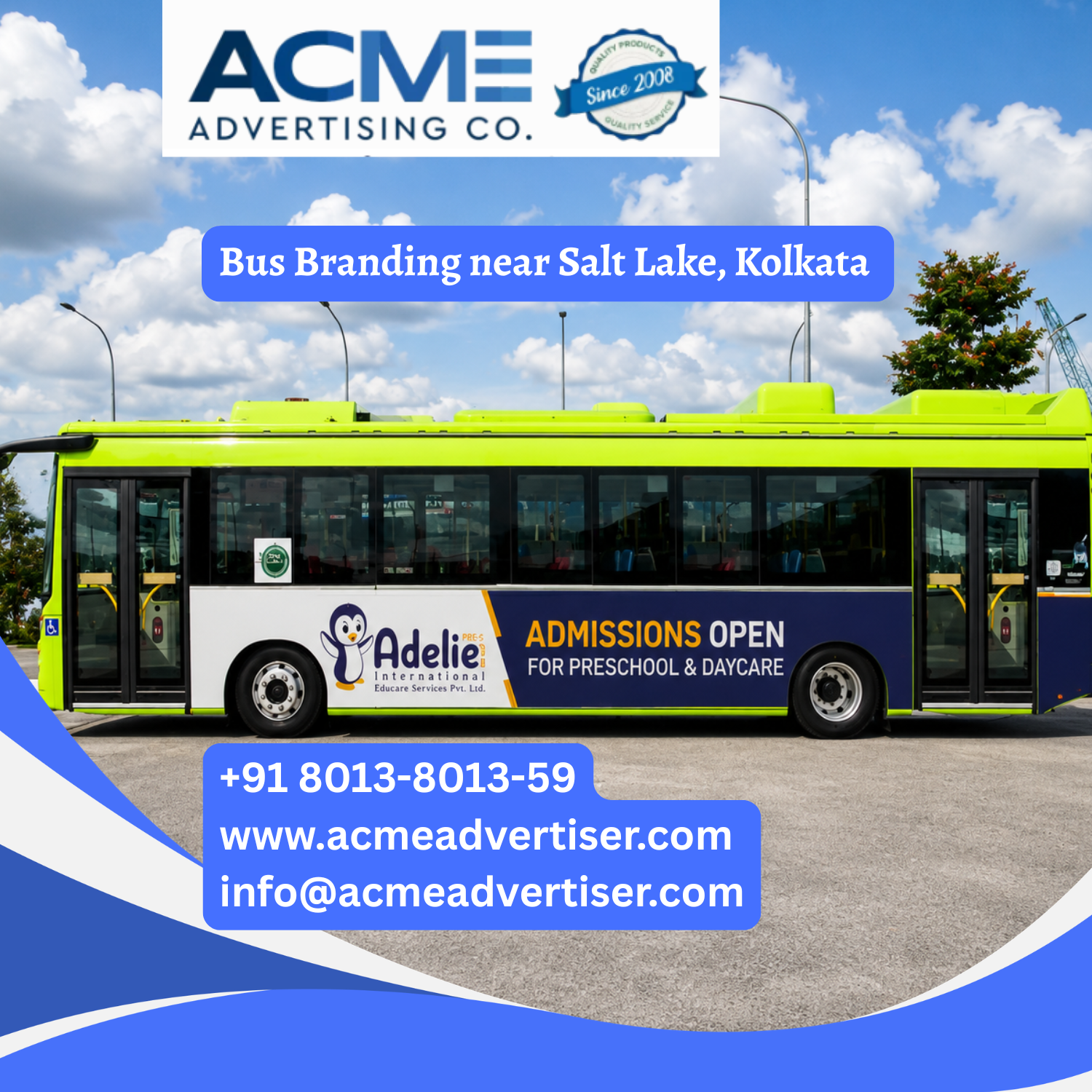 Bus Branding near Salt Lake, Kolkata - 