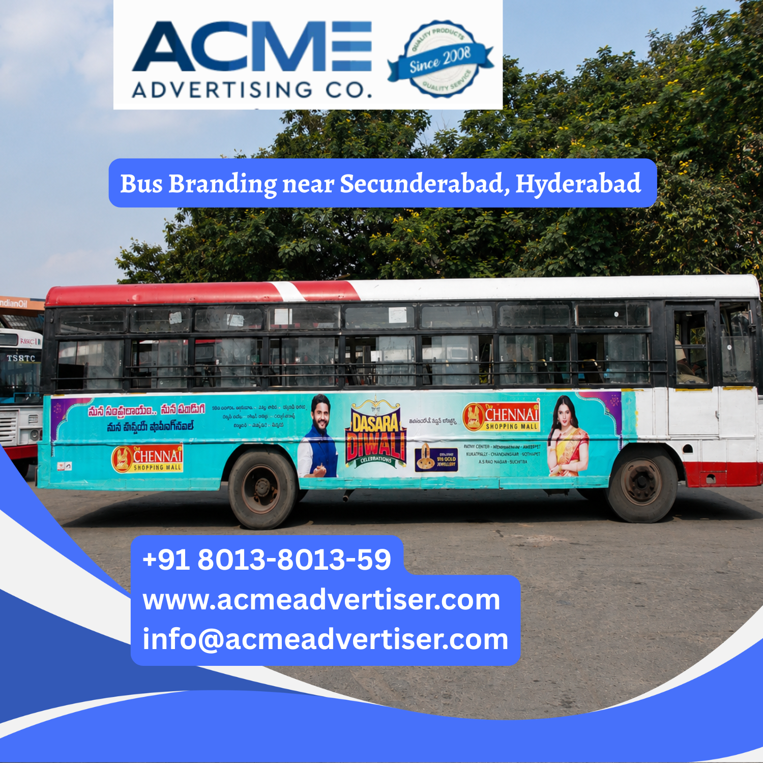 Bus Branding near Secunderabad, Hyderabad - 