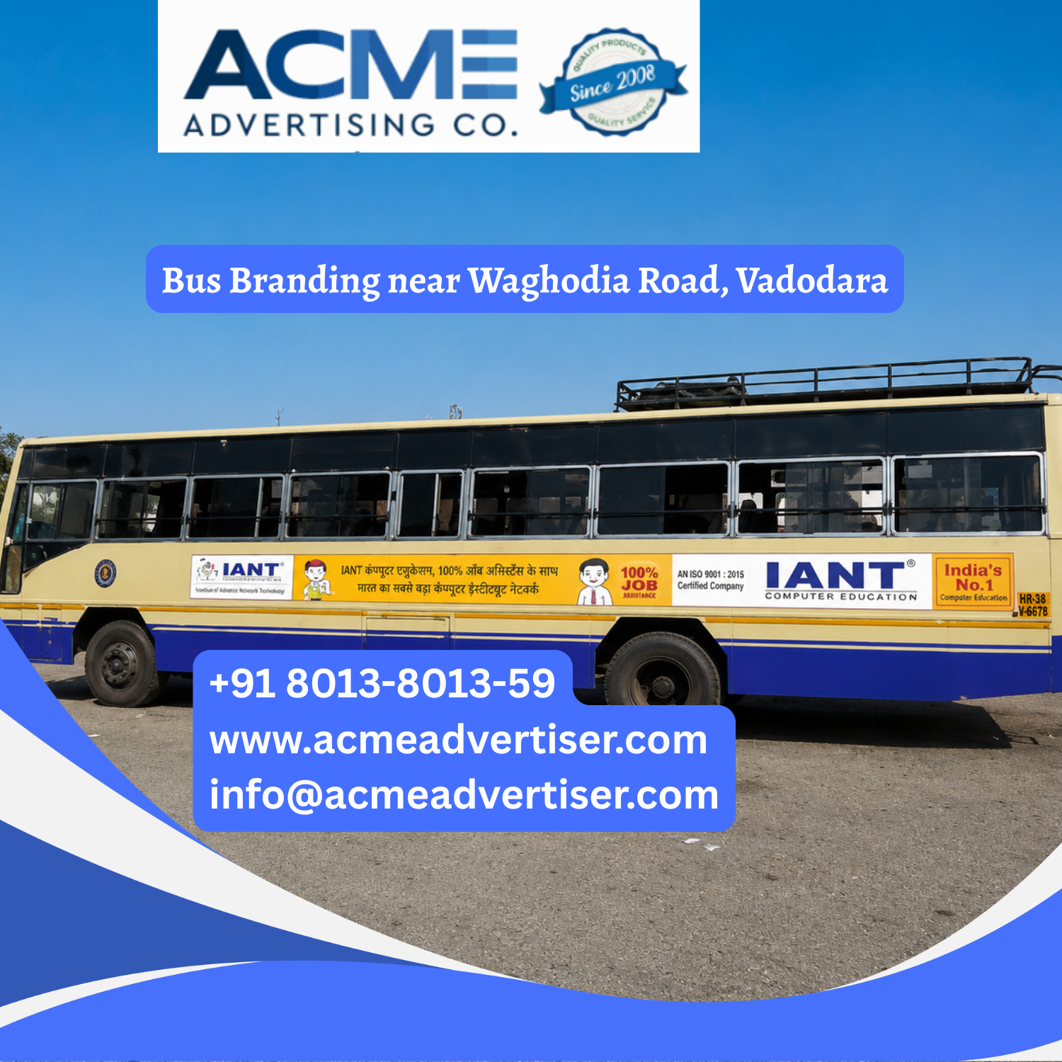 Bus Branding near Waghodia Road, Vadodara - 