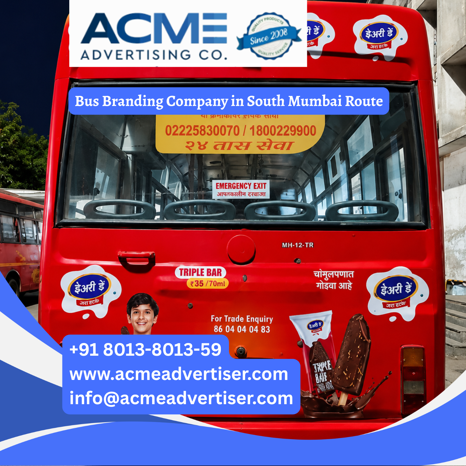 Bus Branding Company in South Mumbai Route - 