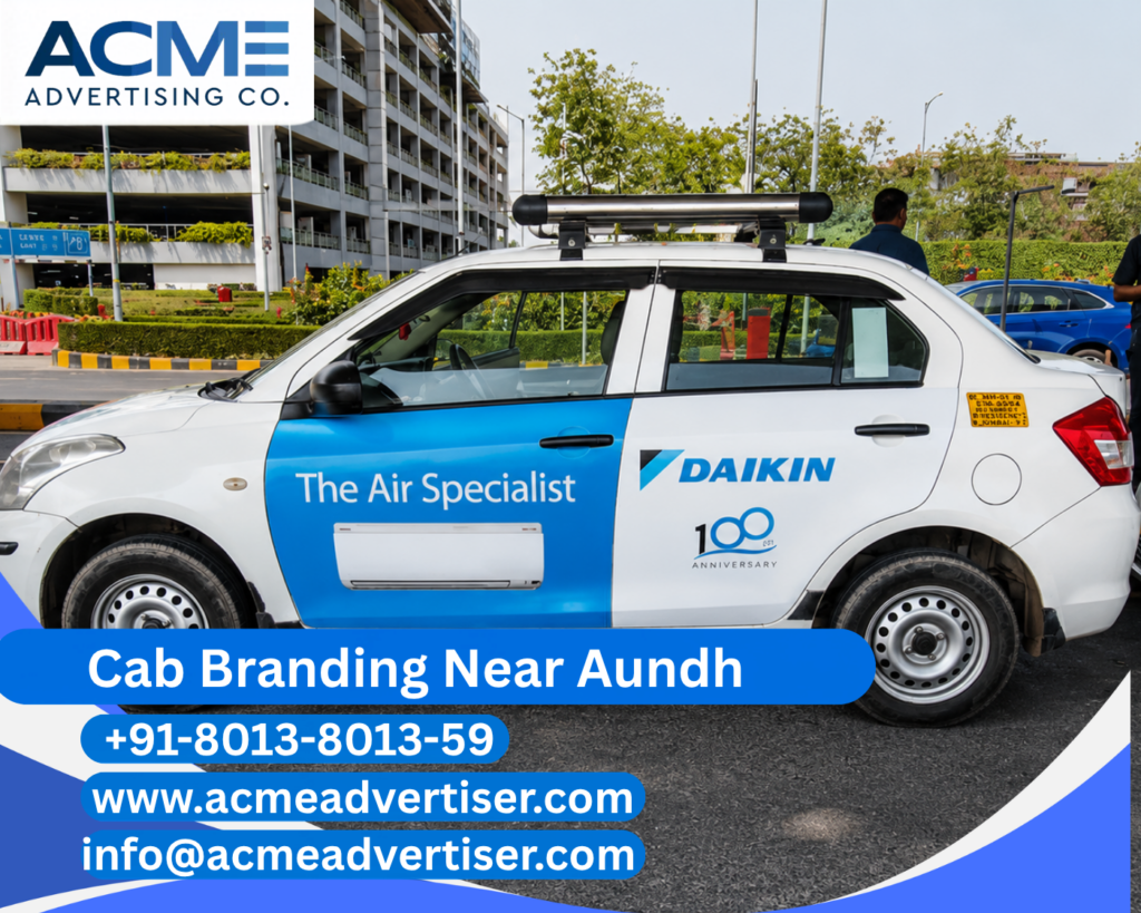 Cab Branding Company Near Aundh delivering creative cab branding and vehicle advertising solutions.
