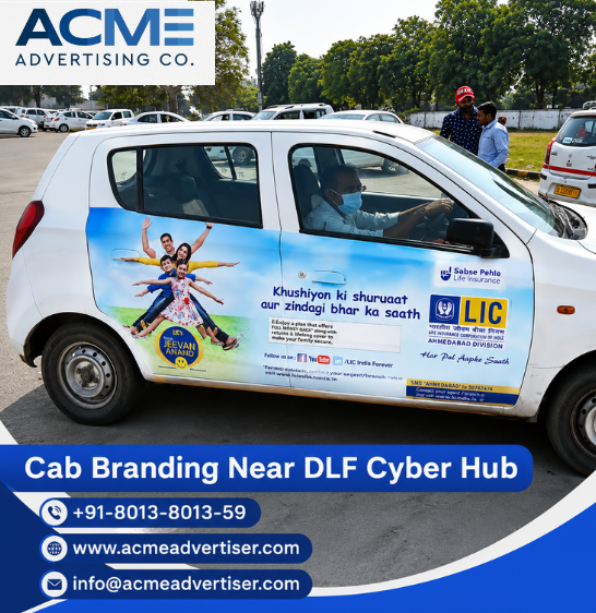 Cab Branding Company Near DLF Cyber Hub - 