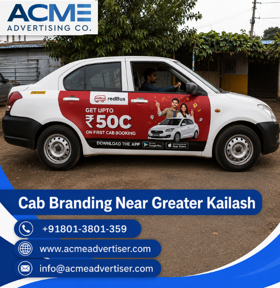 Cab Branding Company Near Greater Kailash - 